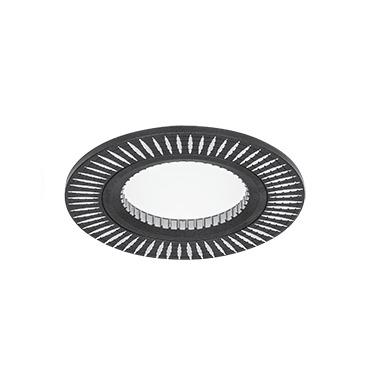 Светильник  Aluminium AL014 круглый Черный/Хром, Gu5.30 Gauss