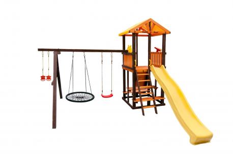 Игровой комплекс  Bari-4 + качели Паутина Perfetto Sport