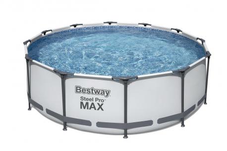 Каркасный бассейн круглый 366х100см+фильтр-насос  Steel Pro Мах 56260 Bestway