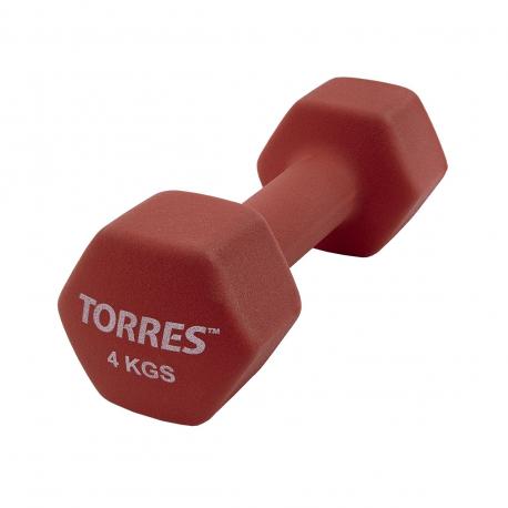 Гантель  4 кг PL55014 TORRES