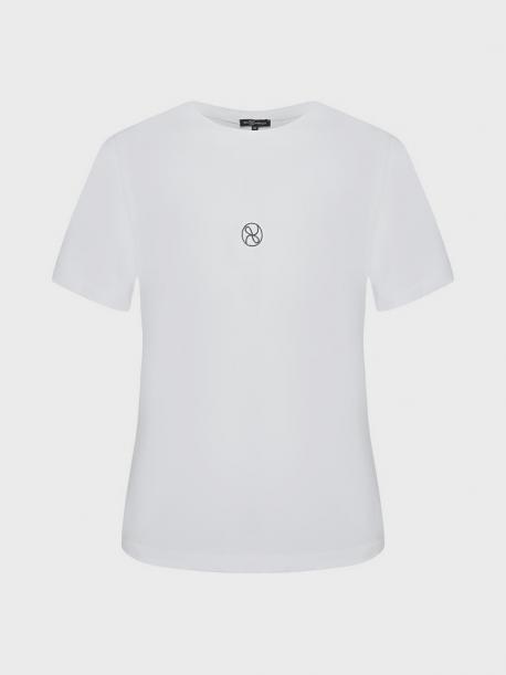Футболка slim fit, белая DAN MARALEX