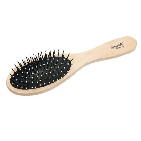 Щетка "Эко" массажная с пластиковым штифтом, овальная DEWAL BEAUTY