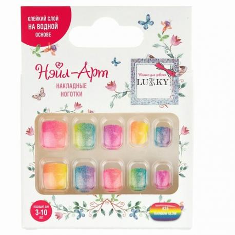 Накладные ногти Rainbow Glow Lukky