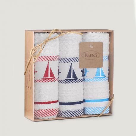 Кухонные полотенца махровые SAIL жаккард KARNA