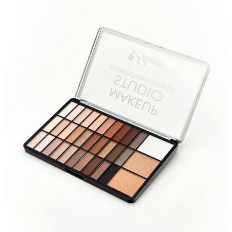 Тени для век и хайлайтер EYESHADOW&HIGHLIGHT Silvana