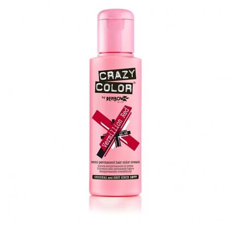 Оттеночный краситель для волос Vermillion Red 40 Crazy Color