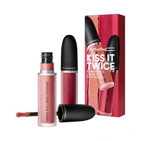 Набор для губ Kiss It Twice Powder Kiss Liquid Duo Best-Sellers Mac