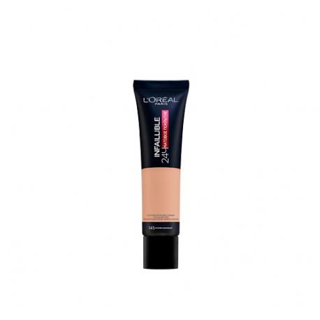 Ультраматирующий стойкий тональный крем 24 часа матовое покрытие Infaillible L'Oreal Paris
