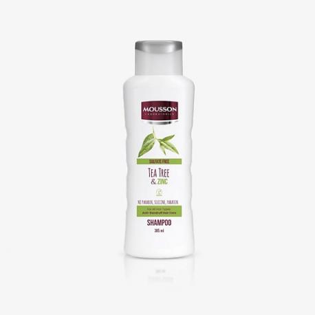 Бессульфатный шампунь против перхоти Tea Tree and Zinc MOUSSON