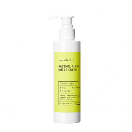 Крем для лица и тела для сияния кожи с ретинолом Retinol alpha white cream LOGICALLY, SKIN