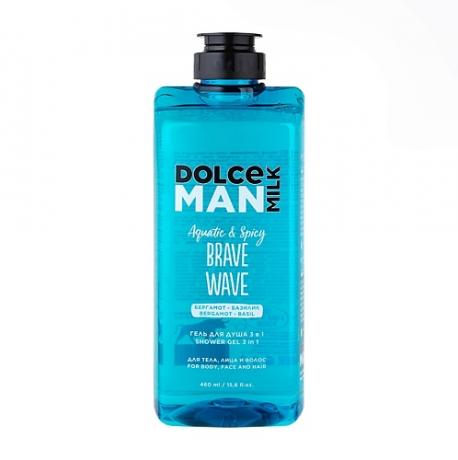 Гель для душа 3 в 1 Лихая Волна Brave Wave Man DOLCE MILK