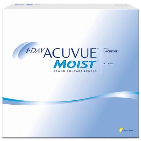 Однодневные контактные линзы 1-DAY  MOIST with LACREON 90 шт. Acuvue