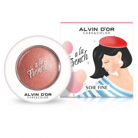Запечённые румяна для лица Soie Fine A LA FRENCH Alvin D'or