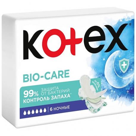 Прокладки гигиенические БИО-КЭА НОЧНЫЕ 6.0 KOTEX