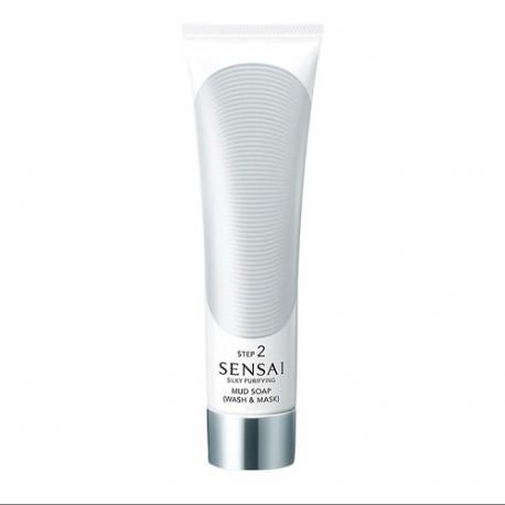 Очищающая глиняная маска и средство для умывания 2-в-1 Silky Purifying Mud Soap 125.0 Sensai