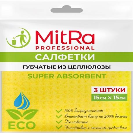 Салфетки губчатые 15*15 см MITRA
