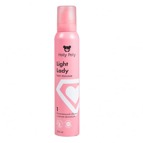 Мусс для волос Light Lady Естественный Объем и Легкая Фиксация Holly Polly