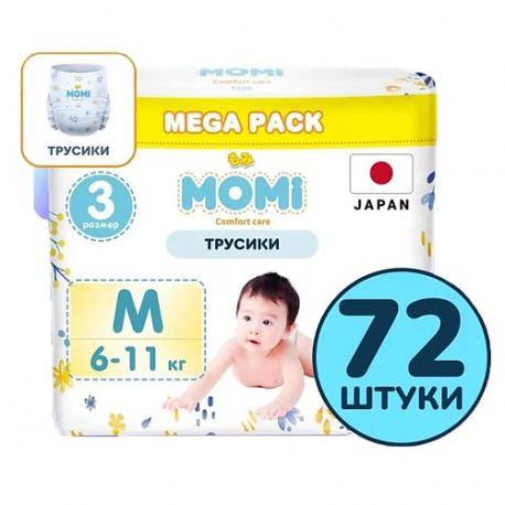 Подгузники-трусики "Comfort Care" размер M 6-11 кг mega упаковкаi 72.0 Momi