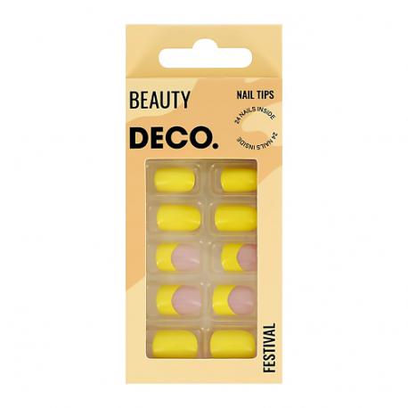 Набор накладных ногтей с клеевыми стикерами BEAUTY deco