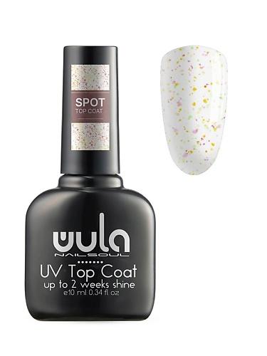 Верхнее покрытие с цветным глиттером Spot Top Coat, тон S01 WULA Nailsoul
