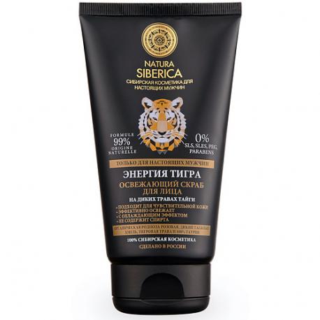 Освежающий скраб для лица "Энергия тигра" MEN Natura Siberica