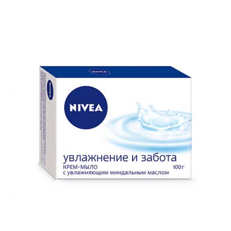 Крем-мыло Увлажнение и забота с миндальным маслом NIVEA