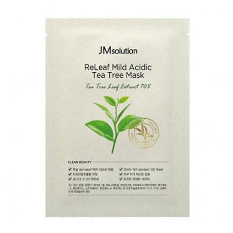 Маска для лица с экстрактом чайного дерева Releaf Mild Acidic Tea Tree Mask JM SOLUTION