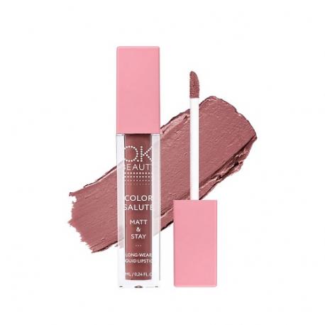 Матовая стойкая жидкая губная помада COLOR SALUTE MATT & STAY OK Beauty