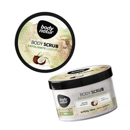 Скраб для тела рис и кокосовое масло Body Scrab Exfoliante Corporal BODY NATUR