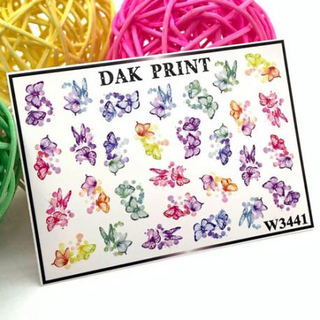 Слайдер-дизайн для ногтей W3441 Dak Print