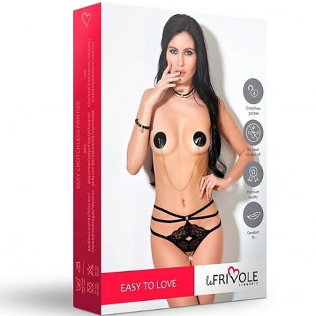Экстравагантные трусики с доступом и переплетением лент сзади Easy to love Le Frivole