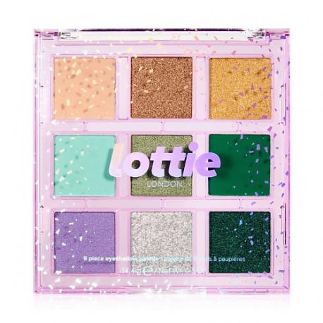 Палетка теней для век 9 оттенков Emerald Euphoria LOTTIE LONDON