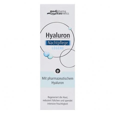 Крем для лица ночной легкий Hyaluron 50.0 MEDIPHARMA COSMETICS