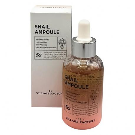 Сыворотка для лица с муцином улитки Snail Ampoule 50.0 VILLAGE 11 FACTORY