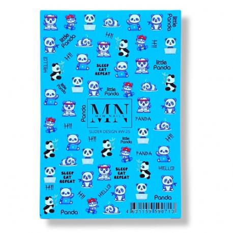 Слайдер дизайн для ногтей на любой фон W-25 MIW NAILS