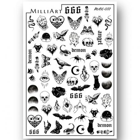 Слайдер дизайн для ногтей 2D MAX-037 MILLIART NAILS