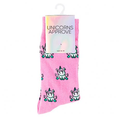 Носки женские, модель: JACKIE, цвет: розовый UNICORNS APPROVE