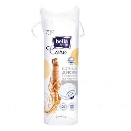 Ватные диски cotton care женьшень 70.0 BELLA