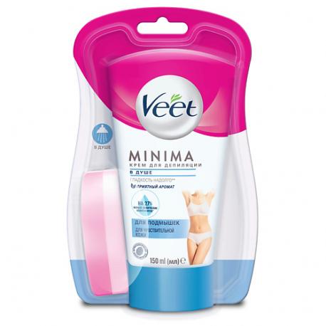 Крем для депиляции в душе для чувствительной кожи Veet