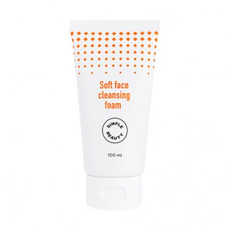 Мягкая очищающая пенка для лица Soft Face Cleansing Foam SIMPLE BEAUTY