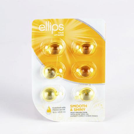 Hair Vitamin Smooth & Shiny. Масло для питания, увлажнения светлых волос 6.0 Ellips
