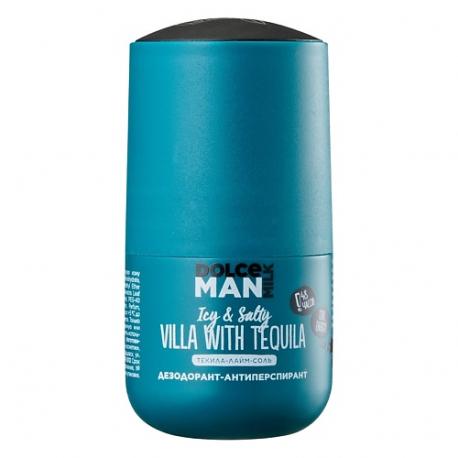 Шариковый дезодорант-антиперспирант "ТЕКИЛА ВИЛЛА" бирюзовый MAN DOLCE MILK