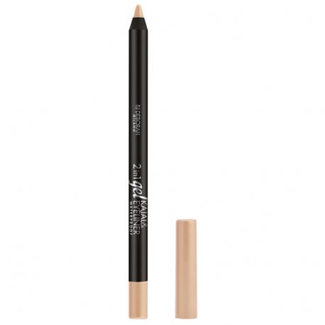 Карандаш для век гелевый 2 IN 1 GEL KAJAL & EYELINER PENCIL DEBORAH MILANO