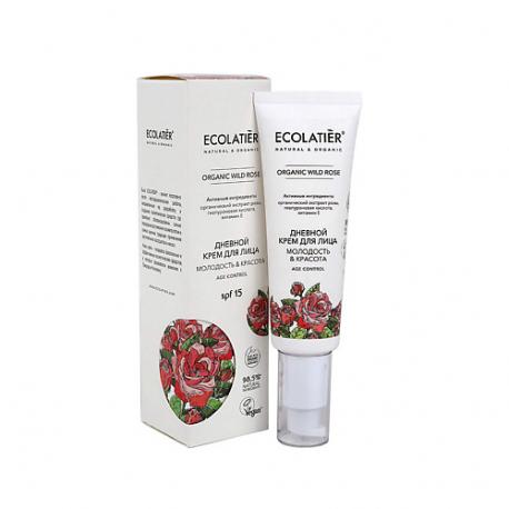 Green Дневной крем для лица "МОЛОДОСТЬ И КРАСОТА" серия ORGANIC WILD ROSE 50.0 ECOLATIER