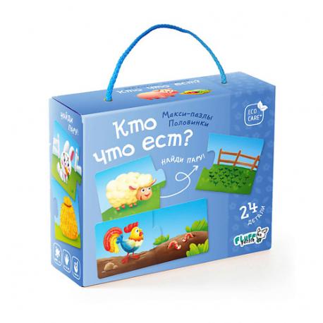 Макси-пазлы Кто что ест? 1555.125 ГеоДом