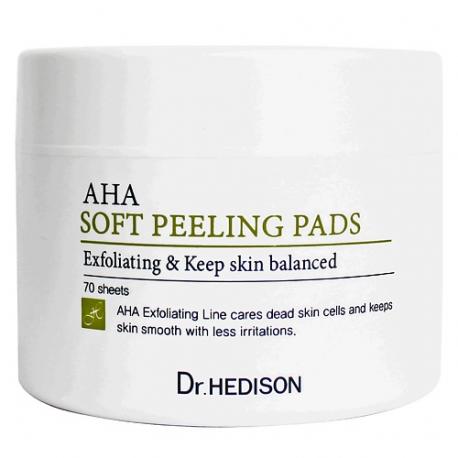 Салфетки для лица AHA Soft Peeling Pad 70.0 DR. HEDISON