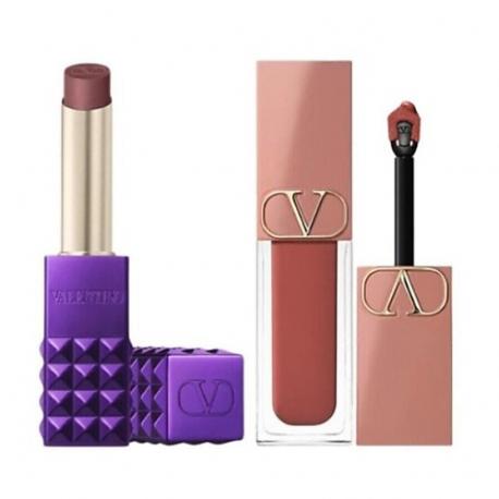Набор: Помада Spike Shimmer Stick + Помада-румяна Liquirosso 2 in 1 Soft Matte Valentino