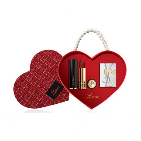 Набор: L’Absolu Rouge Matte + Пробник парфюмерной воды YSL Libre + Подарочная коробка Lancome