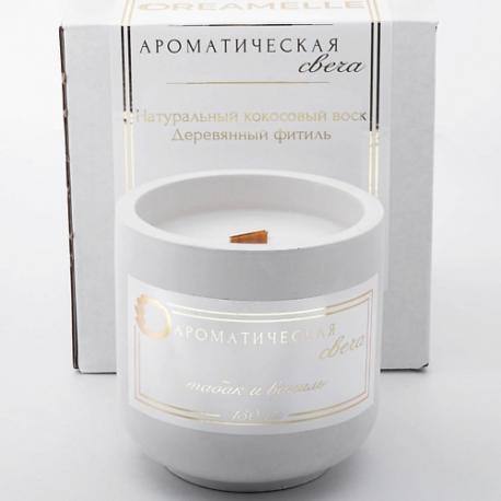 Свеча ароматическая в гипсовом стакане DREAMELLE