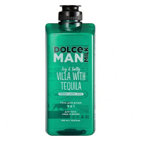 Гель для душа 3 в 1 «ТЕКИЛА ВИЛЛА» MAN DOLCE MILK